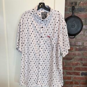 DIXXON Black and White Casual Men's Shirt